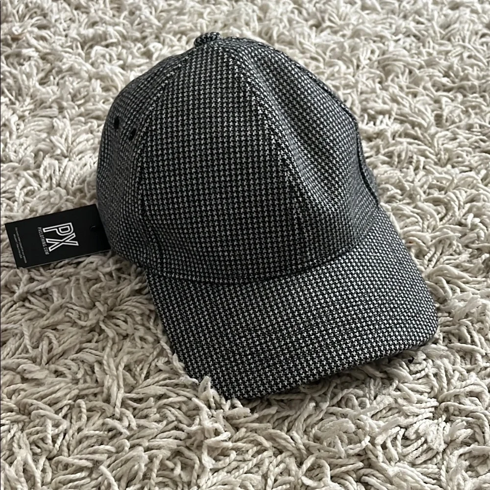 PX Black and White Houndstooth Cap - Picture 1 of 3